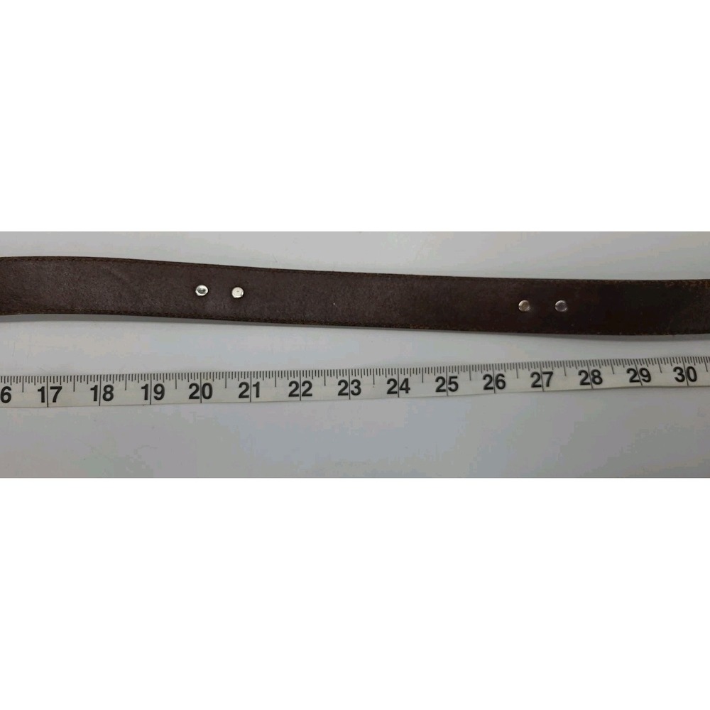 VTG Onyx by Brighton Golfing Visit Belt‎ Brown and Black Leather and Silver - Picture 13 of 14